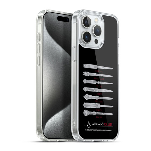 Assassin's Creed Legacy Typography Blades Soft Gel Case for Apple iPhone 15 Pro Max & MagSafe