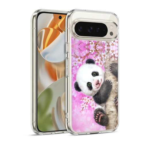 Kayomi Harai Animals And Fantasy Cherry Blossom Panda Soft Gel Case for Google Pixel 9 / Pixel 9 Pro