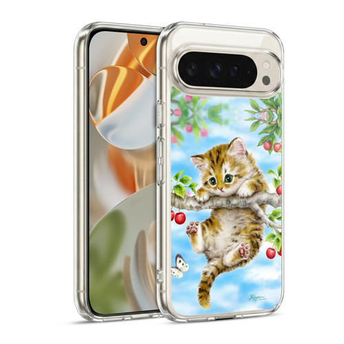 Kayomi Harai Animals And Fantasy Cherry Tree Kitten Soft Gel Case for Google Pixel 9 / Pixel 9 Pro