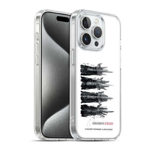 Assassin's Creed Legacy Typography Hidden Blades Soft Gel Case for Apple iPhone 15 Pro & MagSafe