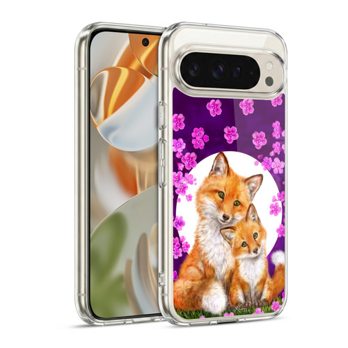Kayomi Harai Animals And Fantasy Mother & Baby Fox Soft Gel Case for Google Pixel 9 / Pixel 9 Pro