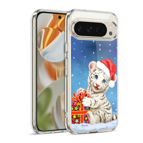 Kayomi Harai Animals And Fantasy White Tiger Christmas Gift Soft Gel Case for Google Pixel 9 / Pixel 9 Pro