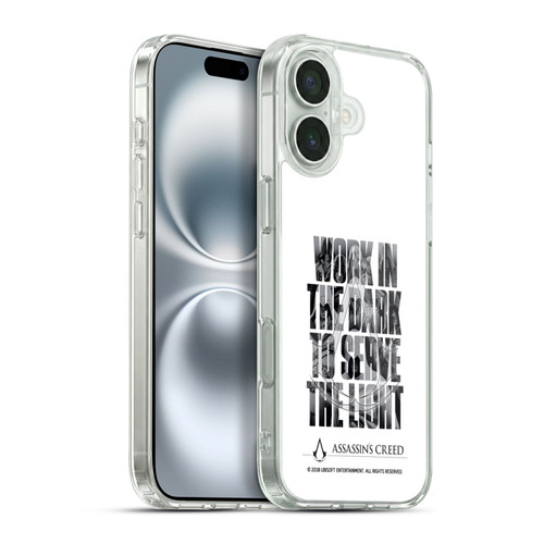 Assassin's Creed Legacy Typography Double Exposure Soft Gel Case for Apple iPhone 16 Plus & MagSafe