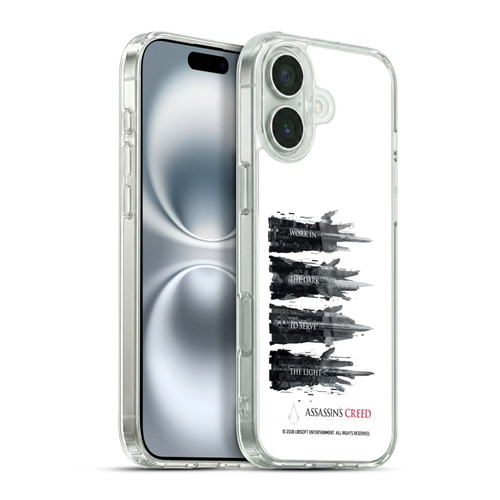 Assassin's Creed Legacy Typography Hidden Blades Soft Gel Case for Apple iPhone 16 Plus & MagSafe