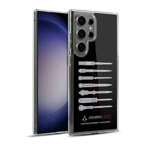 Assassin's Creed Legacy Typography Blades Soft Gel Case for Samsung Galaxy S23 Ultra 5G & MagSafe