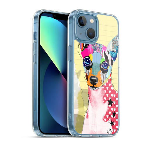 Michel Keck Dogs 3 Mini Pinscher Soft Gel Case for Apple iPhone 13 Mini & MagSafe