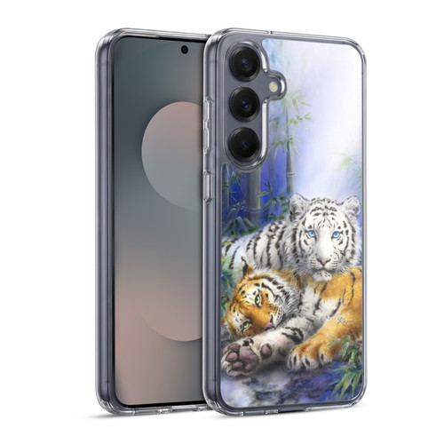 Kayomi Harai Animals And Fantasy Asian Tiger Couple Soft Gel Case for Samsung Galaxy S25 & MagSafe