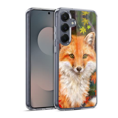 Kayomi Harai Animals And Fantasy Fox With Autumn Leaves Soft Gel Case for Samsung Galaxy S25 & MagSafe