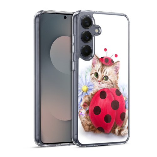 Kayomi Harai Animals And Fantasy Kitten Cat Lady Bug Soft Gel Case for Samsung Galaxy S25 & MagSafe