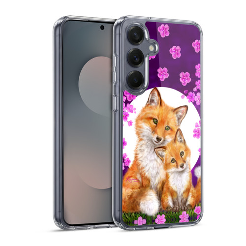 Kayomi Harai Animals And Fantasy Mother & Baby Fox Soft Gel Case for Samsung Galaxy S25 & MagSafe
