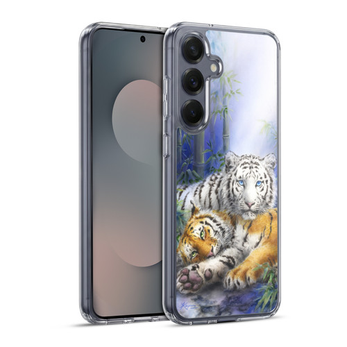 Kayomi Harai Animals And Fantasy Asian Tiger Couple Soft Gel Case for Samsung Galaxy S25+ & MagSafe
