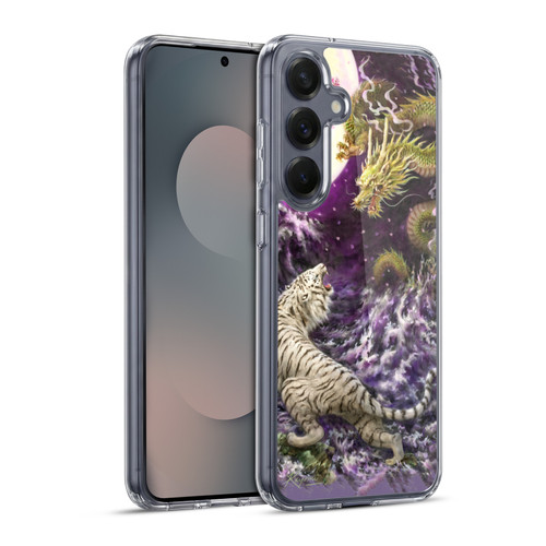 Kayomi Harai Animals And Fantasy Asian Tiger & Dragon Soft Gel Case for Samsung Galaxy S25+ & MagSafe