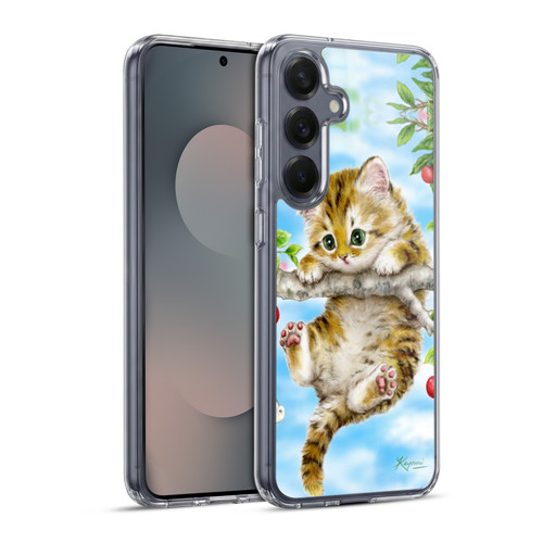 Kayomi Harai Animals And Fantasy Cherry Tree Kitten Soft Gel Case for Samsung Galaxy S25+ & MagSafe