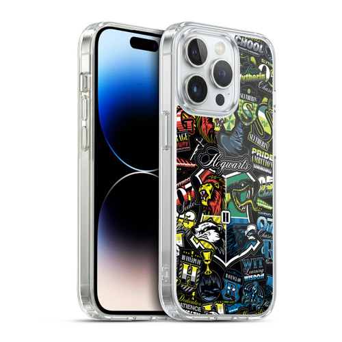 Harry Potter Badge Up Hogwarts Soft Gel Case for Apple iPhone 14 Pro & MagSafe