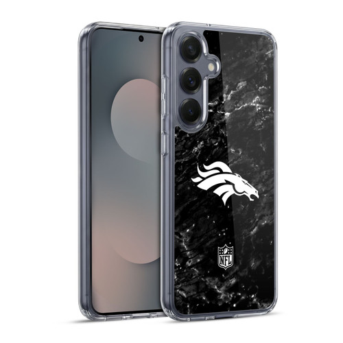 NFL Denver Broncos Artwork Marble Soft Gel Case for Samsung Galaxy S25+ & MagSafe
