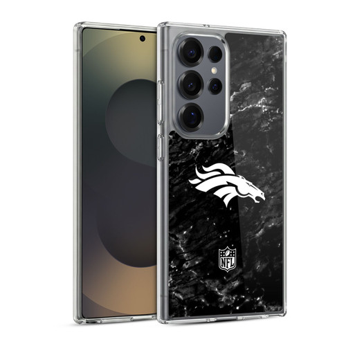 NFL Denver Broncos Artwork Marble Soft Gel Case for Samsung Galaxy S25 Ultra & MagSafe