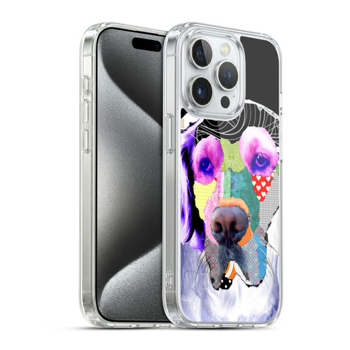 Michel Keck Dogs 3 Golden Retriever Soft Gel Case for Apple iPhone 15 Pro & MagSafe