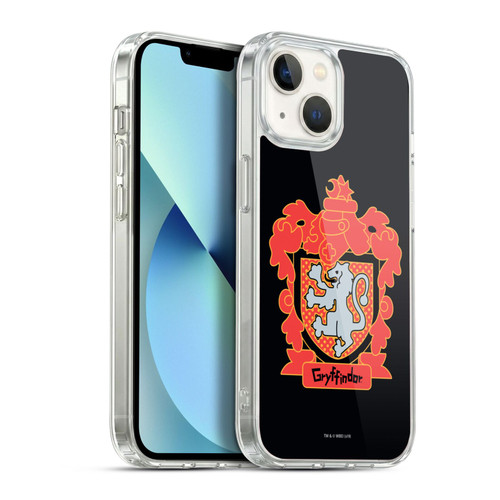 Harry Potter Deathly Hallows I Gryffindor Crest Soft Gel Case for Apple iPhone 13