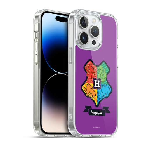 Harry Potter Deathly Hallows I Hogwarts Crest Soft Gel Case for Apple iPhone 13 Pro & MagSafe
