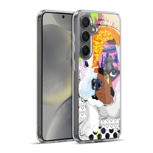 Michel Keck Dogs 3 Bulldog Puppy Soft Gel Case for Samsung Galaxy S24+ 5G & MagSafe
