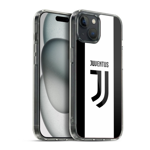 Juventus Football Club 2017/18 Race Kit Home Soft Gel Case for Apple iPhone 15 Plus & MagSafe