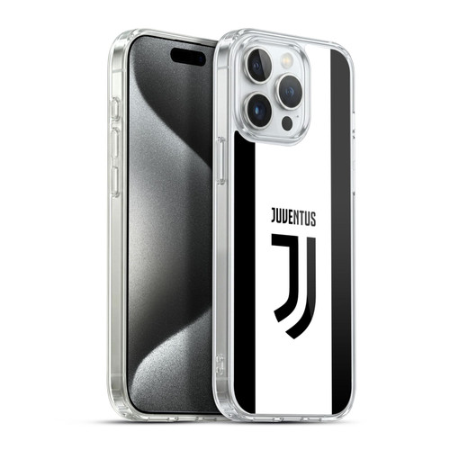 Juventus Football Club 2017/18 Race Kit Home Soft Gel Case for Apple iPhone 15 Pro Max & MagSafe