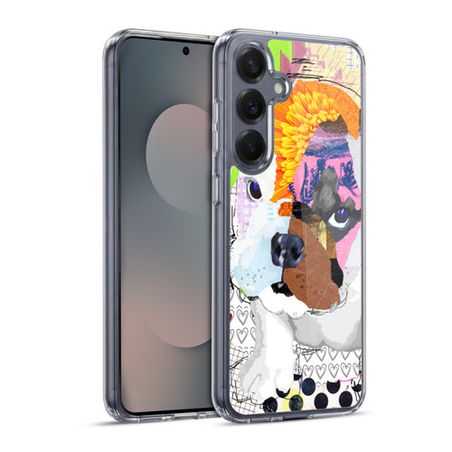 Michel Keck Dogs 3 Bulldog Puppy Soft Gel Case for Samsung Galaxy S25+ & MagSafe