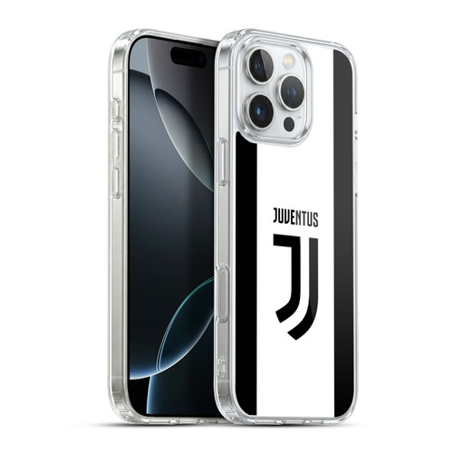 Juventus Football Club 2017/18 Race Kit Home Soft Gel Case for Apple iPhone 16 Pro Max & MagSafe