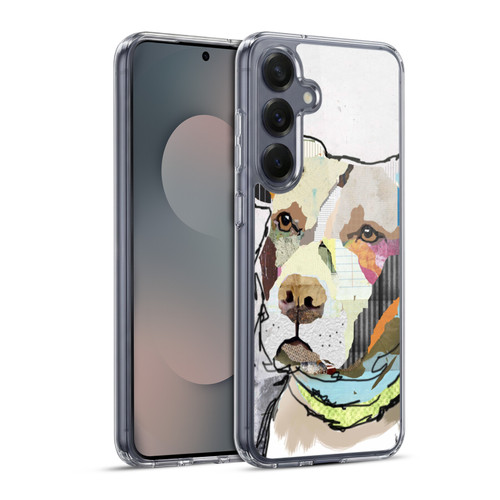 Michel Keck Dogs 3 Pit Bull Soft Gel Case for Samsung Galaxy S25+ & MagSafe