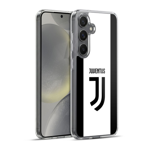 Juventus Football Club 2017/18 Race Kit Home Soft Gel Case for Samsung Galaxy S24+ 5G & MagSafe