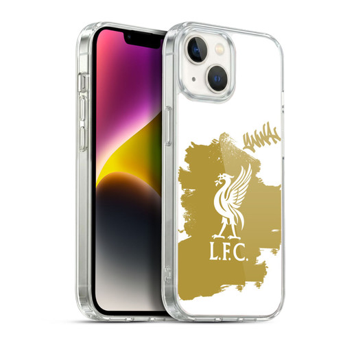 Liverpool Football Club Graffiti Art Liverbird In White Soft Gel Case for Apple iPhone 14