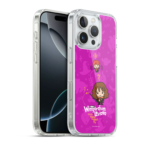 Harry Potter Deathly Hallows I Hermione Ron Spell Soft Gel Case for Apple iPhone 16 Pro & MagSafe