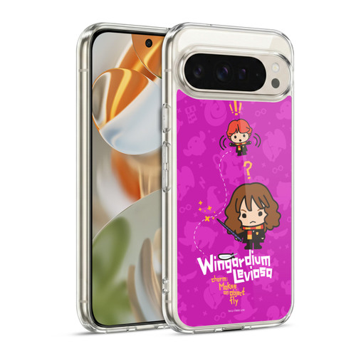 Harry Potter Deathly Hallows I Hermione Ron Spell Soft Gel Case for Google Pixel 9 / Pixel 9 Pro