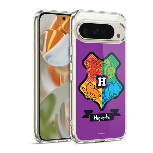 Harry Potter Deathly Hallows I Hogwarts Crest Soft Gel Case for Google Pixel 9 / Pixel 9 Pro