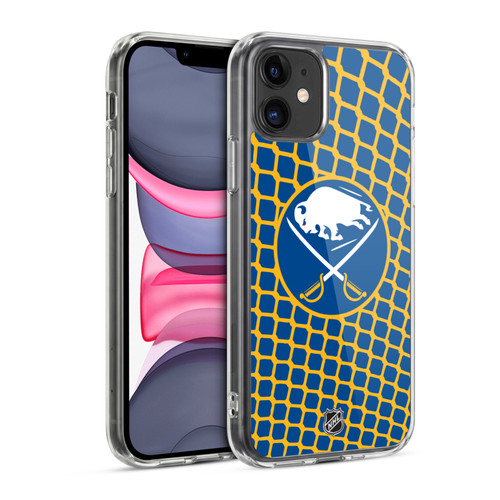 NHL Buffalo Sabres Net Pattern Soft Gel Case for Apple iPhone 11