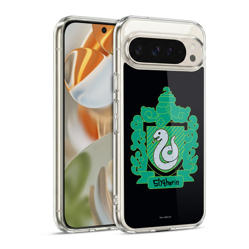 Harry Potter Deathly Hallows I Slytherin Crest Soft Gel Case for Google Pixel 9 / Pixel 9 Pro