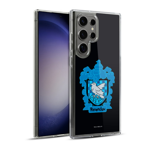 Harry Potter Deathly Hallows I Ravenclaw Crest Soft Gel Case for Samsung Galaxy S23 Ultra 5G & MagSafe
