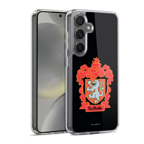 Harry Potter Deathly Hallows I Gryffindor Crest Soft Gel Case for Samsung Galaxy S24 5G & MagSafe