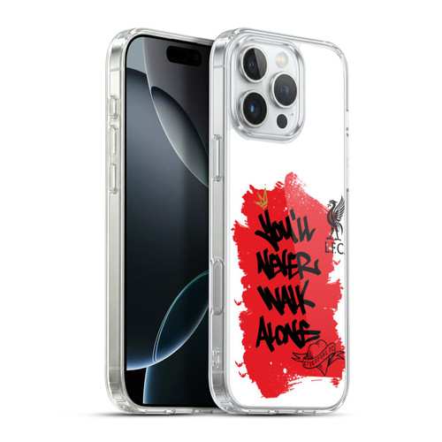 Liverpool Football Club Graffiti Art YNWA Soft Gel Case for Apple iPhone 16 Pro Max & MagSafe