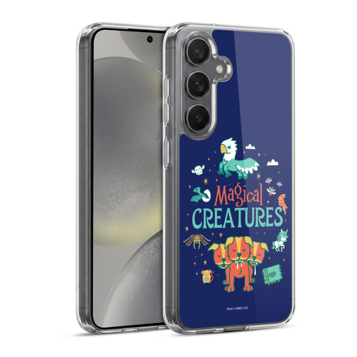 Harry Potter Deathly Hallows I Magical Creatures Soft Gel Case for Samsung Galaxy S24 5G & MagSafe