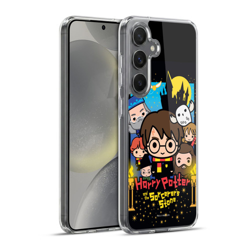 Harry Potter Deathly Hallows I Sorcerer's Stone Soft Gel Case for Samsung Galaxy S24+ 5G & MagSafe