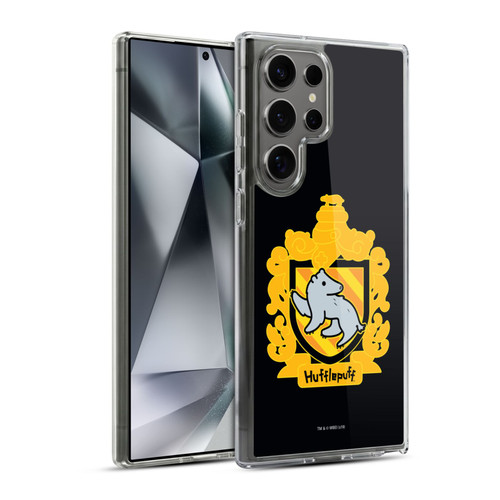 Harry Potter Deathly Hallows I Hufflepuff Crest Soft Gel Case for Samsung Galaxy S24 Ultra 5G & MagSafe