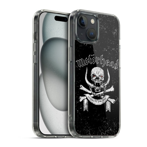 Motorhead Album Covers March Or Die Soft Gel Case for Apple iPhone 15 & MagSafe