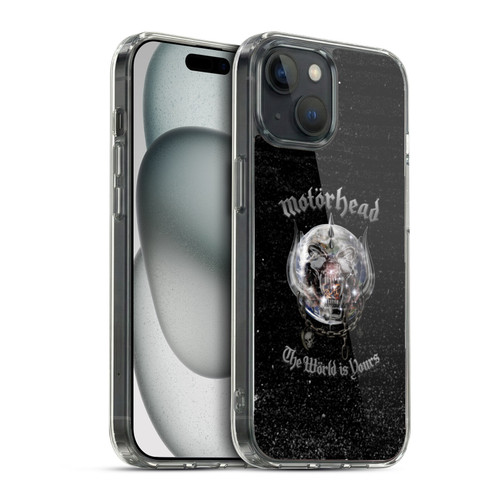 Motorhead Album Covers The World Is Yours Soft Gel Case for Apple iPhone 15 & MagSafe