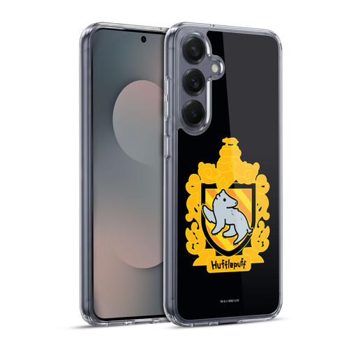 Harry Potter Deathly Hallows I Hufflepuff Crest Soft Gel Case for Samsung Galaxy S25+ & MagSafe