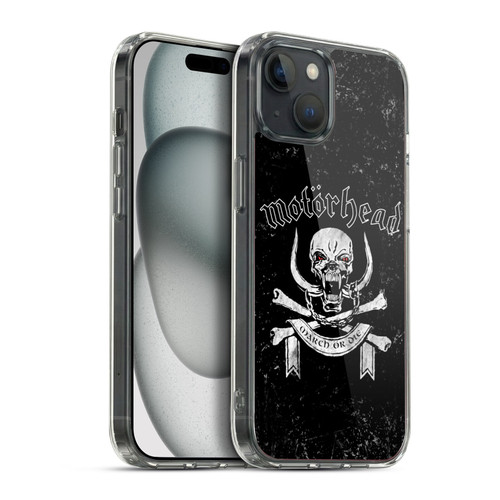 Motorhead Album Covers March Or Die Soft Gel Case for Apple iPhone 15 Plus & MagSafe