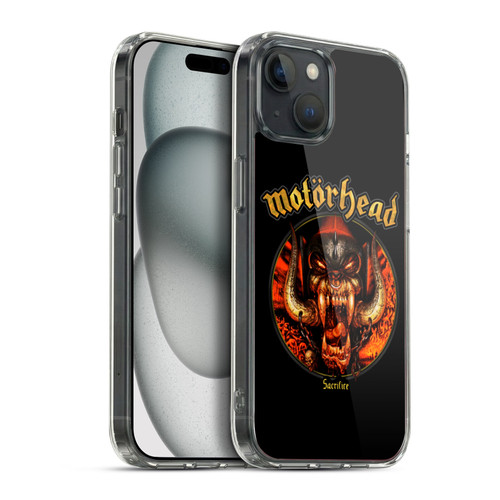 Motorhead Album Covers Sacrifice Soft Gel Case for Apple iPhone 15 Plus & MagSafe