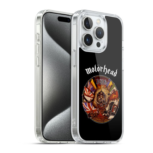 Motorhead Album Covers 1916 Soft Gel Case for Apple iPhone 15 Pro & MagSafe