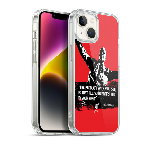 Liverpool Football Club Bill Shankly Quotes Problem Medium Soft Gel Case for Apple iPhone 14