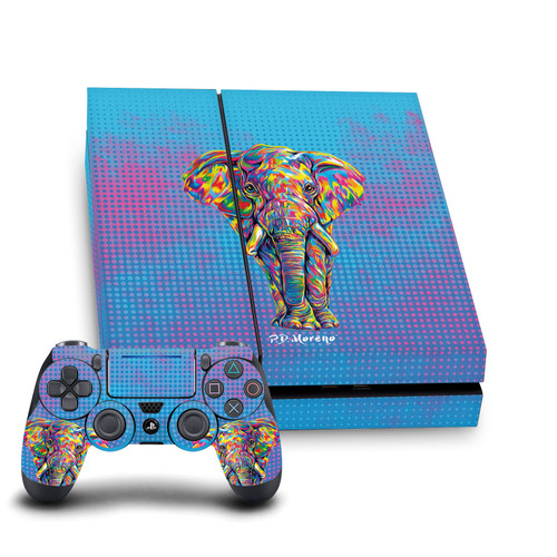 P.D. Moreno Animals II Elephant Vinyl Sticker Skin Decal Cover for Sony PS4 Console & Controller